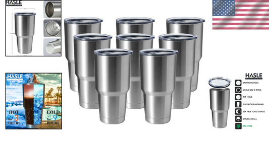 Elegant 30oz Double Wall Insulated Steel Tumbler - Perfect for Hot & Cold Drinks