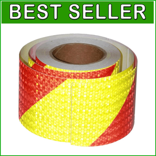 Fluorescent Reflective Safety Tape 4" x 66ft - Outdoor Visibility & Aesthetics