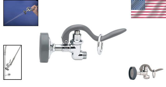 Water-Efficient Chrome Commercial Kitchen Spray Valve - 1.15 GPM Performance