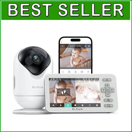 Advanced 1080P WiFi Baby Monitor with Motion Alerts & Triple Security Features