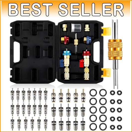 35-Piece R134A Valve Core Tool Set for Efficient Auto A/C Repair & Maintenance