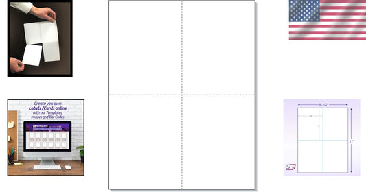 Versatile White Postcards 4-1/4" x 5-1/2" - Perfect for All Your Printing Needs