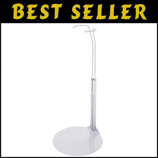 No-Assembly Required White Doll Stands - Box of 12 for Fashion Collectibles