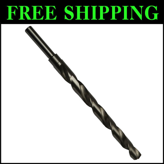 12-Inch Extra Long Drill Bit, 9/16" HSS for Tough Materials - Black Oxide Coated