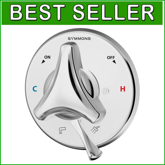 Elegant Polished Chrome Shower Valve Trim - Easy Installation, Compact Design