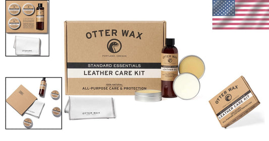 Complete Leather Care Set | All-Natural Products for Shoes, Bags & Car Interiors