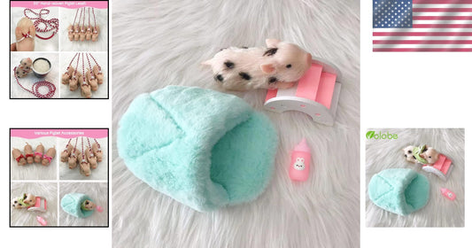 Adorable 5 Inch Realistic Silicone Piglet with Gift Box - Perfect for Kids