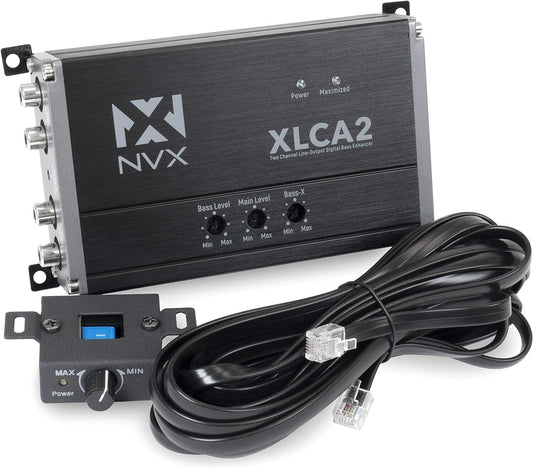 Versatile 2-Channel Bass Enhancer with xBOOST & Dual Amplifier Outputs for Cars