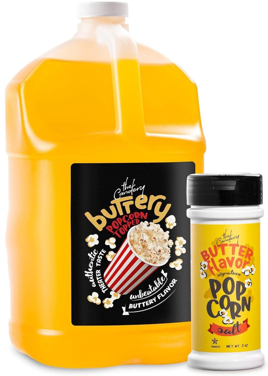 Authentic Movie Theater Buttery Popcorn Oil - 128oz Coconut Blend with Seasoning