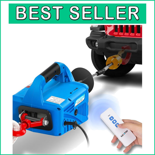 1100lbs Electric Hoist Winch with Wireless Remote Control - Effortless Lifting