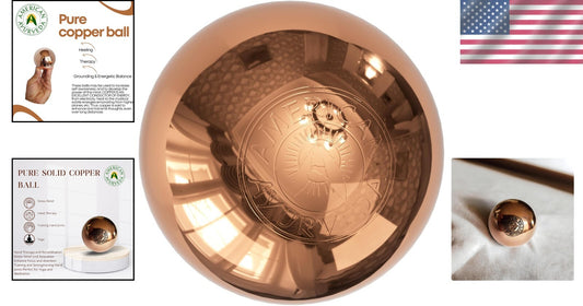 Handcrafted 3-Inch Copper Energy Sphere - Enhance Meditation & Mental Clarity