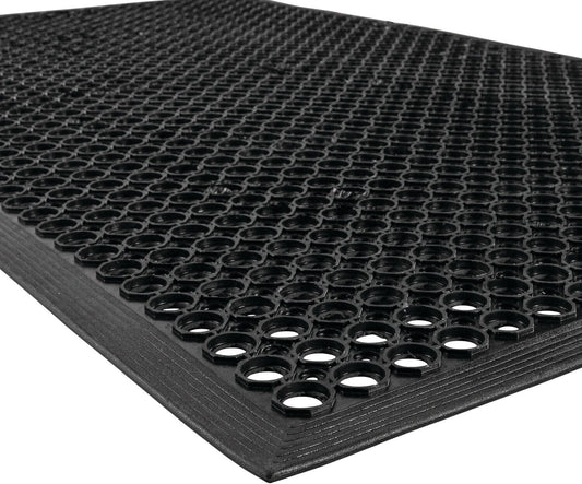 3' x 5' Commercial Kitchen Drainage Mat - Lightweight, Anti-Slip & Beveled Edges