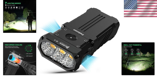 X1 Tactical Flashlight 12000 Lumens - Rechargeable & Waterproof for Emergencies