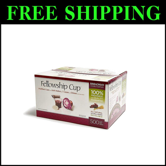500 Count Prefilled Communion Cups with Grape Juice & Wafer Set - Easy Serve