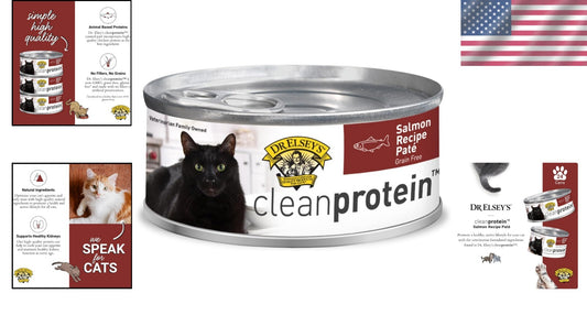 Veterinarian Formulated Salmon Pate Cat Food - 24 Cans for All Life Stages