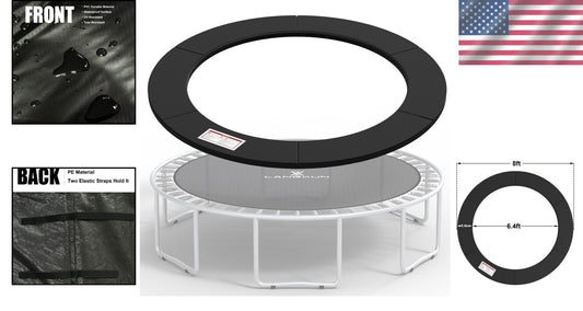 Durable 8ft Trampoline Spring Pad - Weather-Resistant & Easy to Install