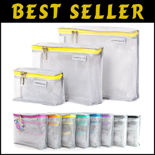 Compact and Durable Travel Toiletry Set – 3 Water-Resistant Bags for Essentials