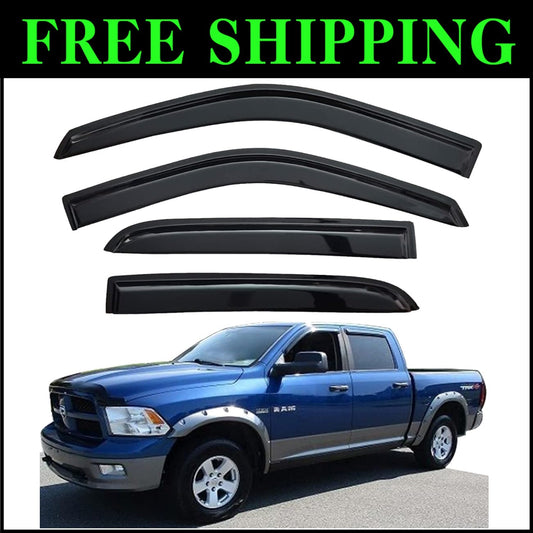 Front Window Wind Deflectors for Ram 1500 & 2500 - Weather Protection Guaranteed