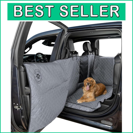 Patented Waterproof Truck Dog Cover with Split Seat Design - Hassle-Free Travel