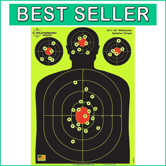 50 Pack 18x24 Inch High Visibility Splatter Targets - Burst Fluorescent Yellow