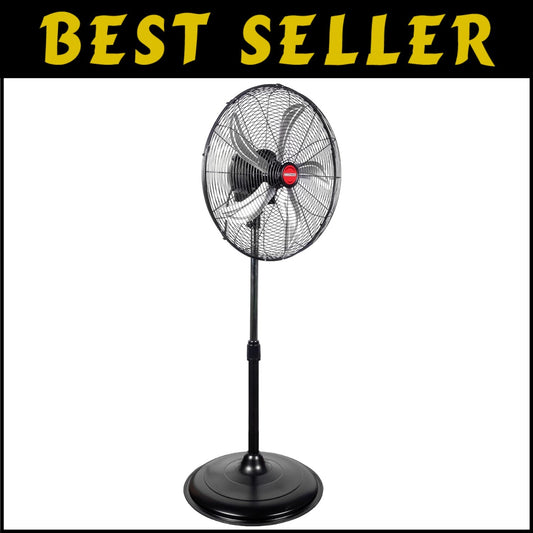 High-Efficiency 20" Oscillating Fan with 4500 CFM Airflow for Large Spaces