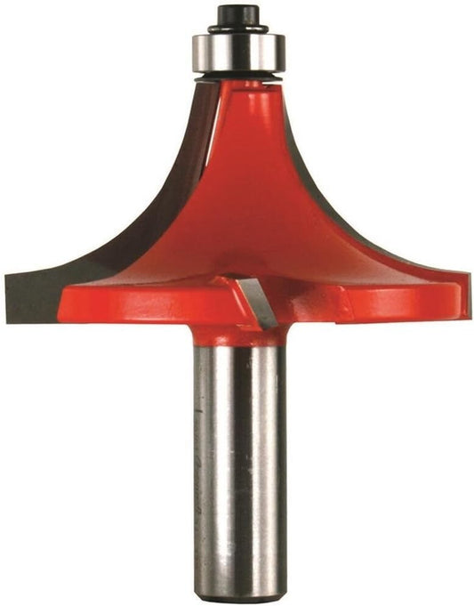 Durable 1" Radius Rounding Over Bit with Quadra-Cut Technology for Woodworking