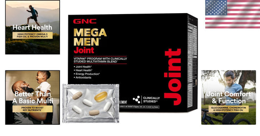 Mega Men Joint Vitapak - 3-in-1 Multivitamin, Glucosamine & EPA Fish Oil