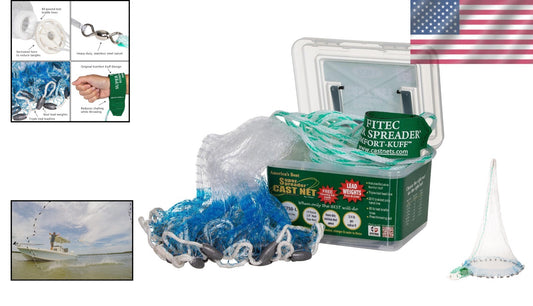 Versatile RS750L Super Spreader Net - Ideal 5' Radius for All Fishing Needs