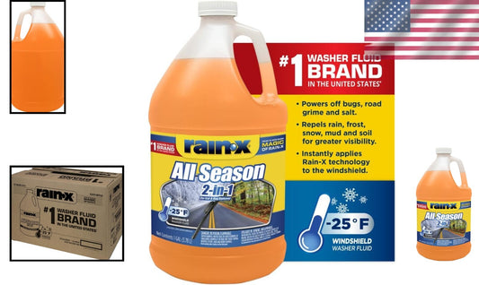 All Season 2-In-1 Windshield Washer -25°F, Pack of 6 Gallons, Liquid Cleaner
