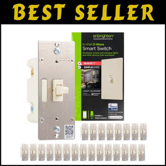 Smart Z-Wave Switch for Home Automation - Alexa & Google Compatible, 3-Way