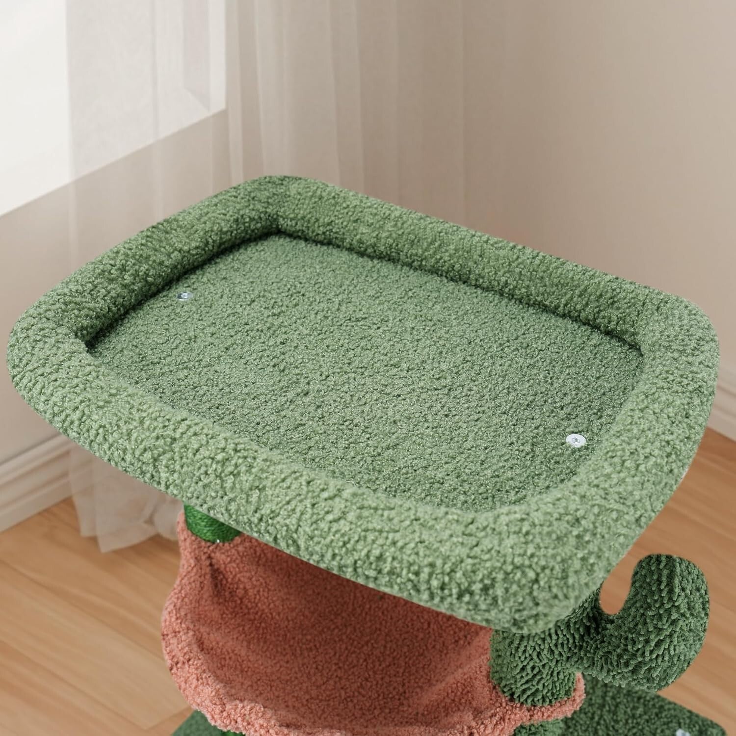37.4-Inch Multi-Level Cat Tower with Twin Condos & Jute Scratching Posts