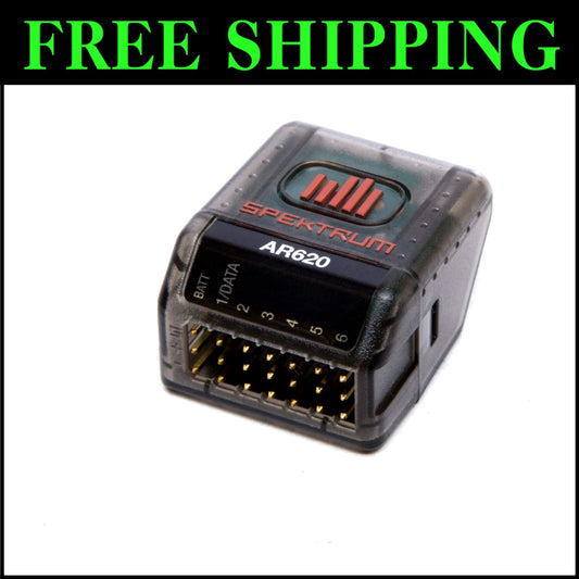 Black AR620 Sport RC Receiver - Lightweight, Full-Range with Failsafe Technology