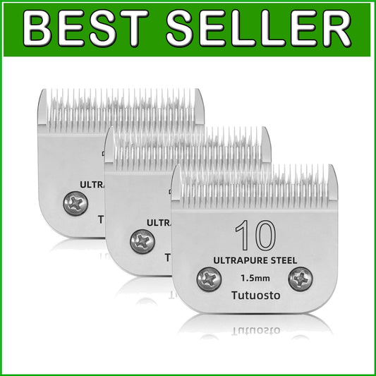 Efficient Detachable Clipper Blades for Dog Grooming - Rust-Resistant & Sharp