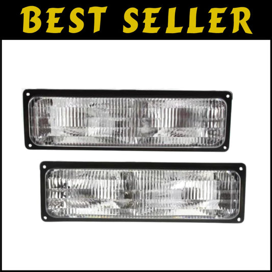 Waterproof Driver & Passenger Signal Light Pair for Chevy | Exact Fit GM2521128
