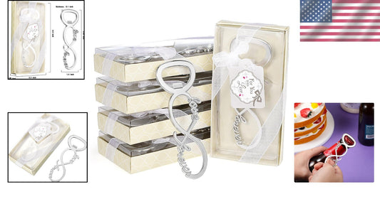 Practical 50pcs Love Forever Bottle Openers - Ideal for Weddings & Celebrations