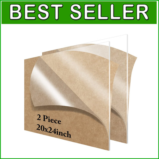 Clear Plastic Sheets 20” x 24” 3mm Thickness for Versatile Display Projects