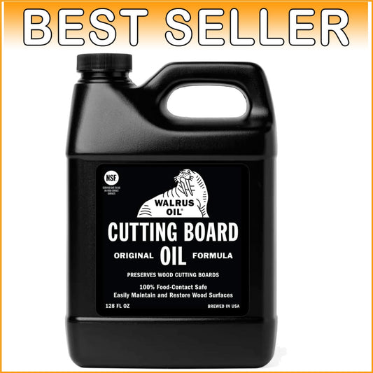 1 Gallon Jug of Walrus Oil for Cutting Boards - Black Wood Butcher Block Oil