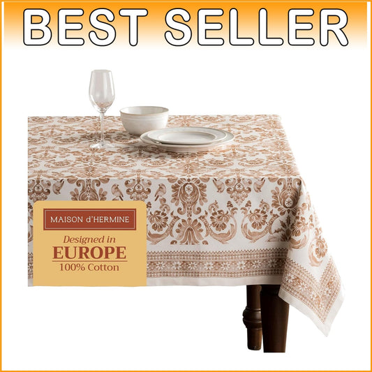 Charming 100% Cotton Table Cover 60" x 120" - Ideal for Dining & Festive Themes