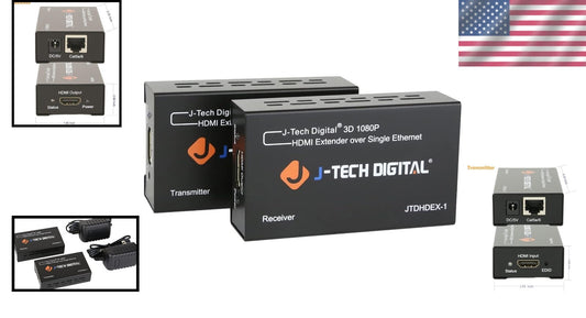 1080P HDMI Extender over Cat5e/Cat6 - 200ft with Dolby Digital/DTS Support