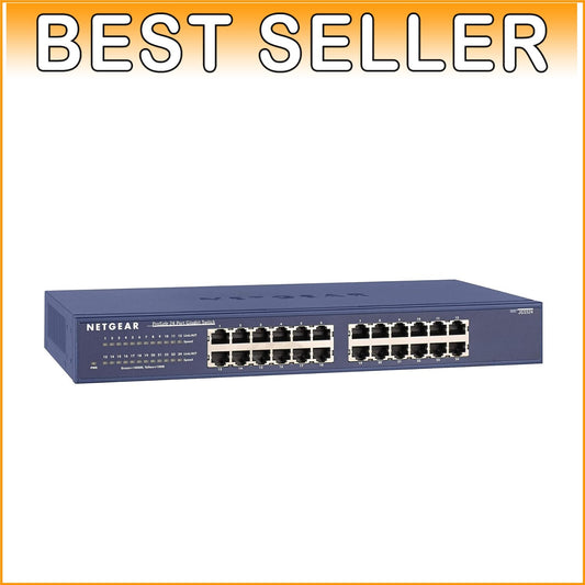 Energy Efficient 24-Port Unmanaged Ethernet Switch - Perfect for Offices & Labs