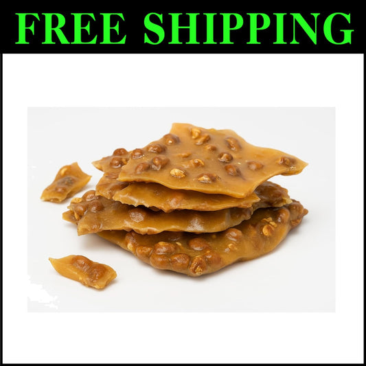 1 lb Sugar-Free Peanut Brittle - Perfect Vegan Gift for Health-Conscious Treats