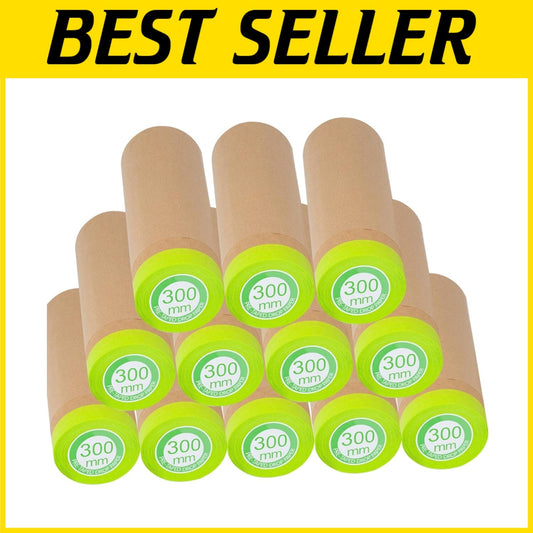 Pre-Taped Masking Paper Roll, 12x50 ft - Perfect for Clean Edges & Fast Painting