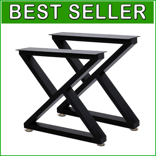 16-Inch Sturdy Metal Coffee Table Legs – Industrial Style with Adjustable Feet