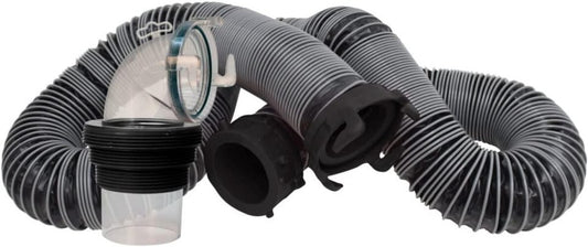 Silverback 15-Foot RV Sewer Hose Kit - Leak-Proof with Clear View Adapter
