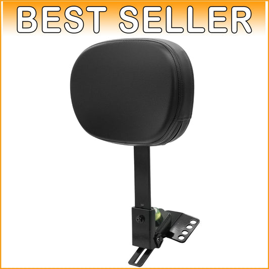 Adjustable Plug-in Gloss Black Backrest Kit for Harley Electra Glide 1997-2023