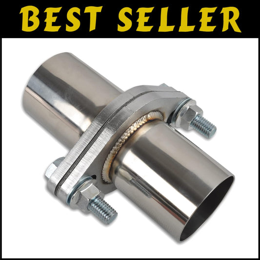 T304 Stainless Steel Exhaust Flange Replacement Kit with Gasket & Bolts - 2.25"