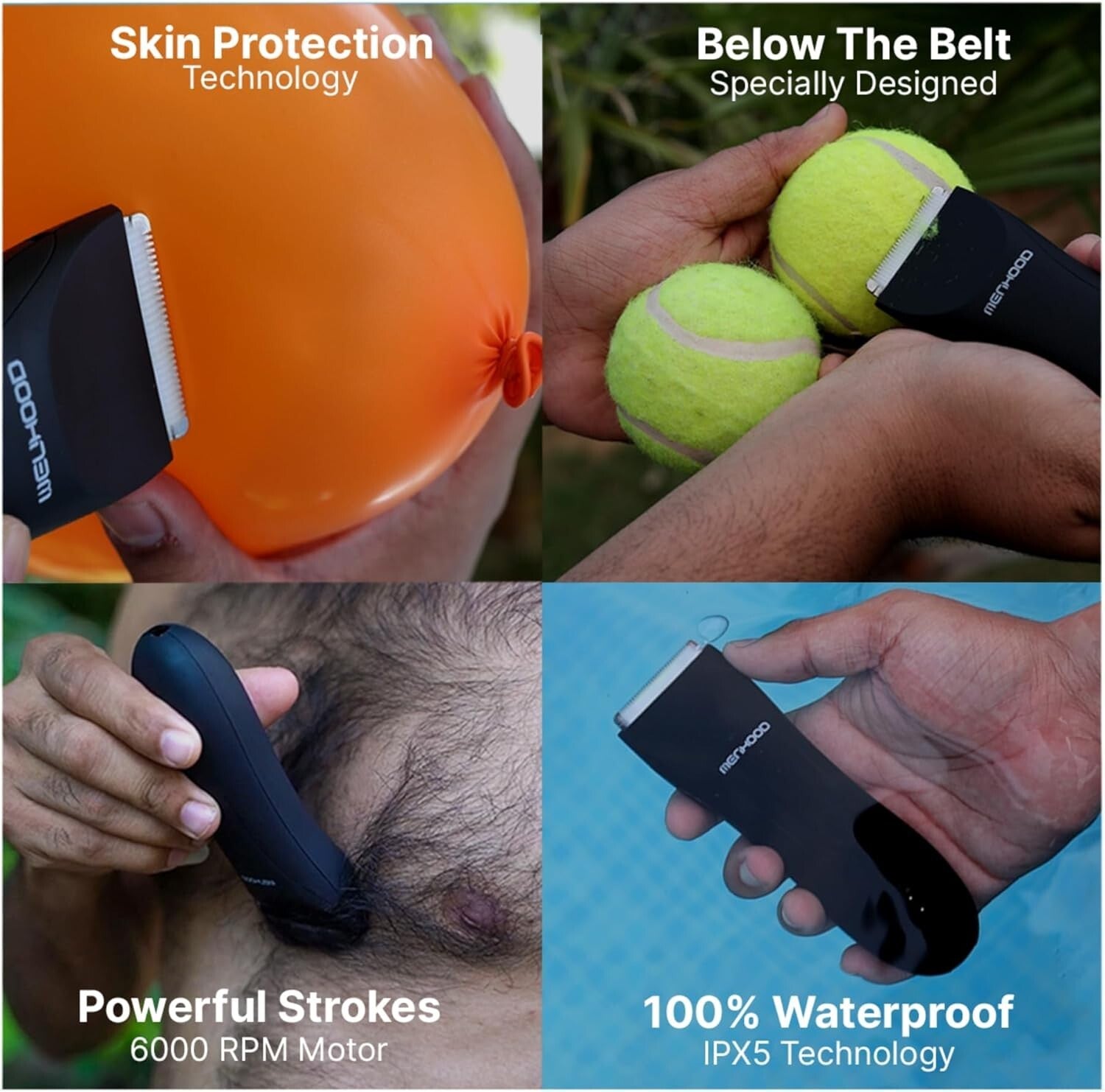 1.0 Trimmer for Men: Versatile Body & Groin Grooming with Skin-Friendly Design