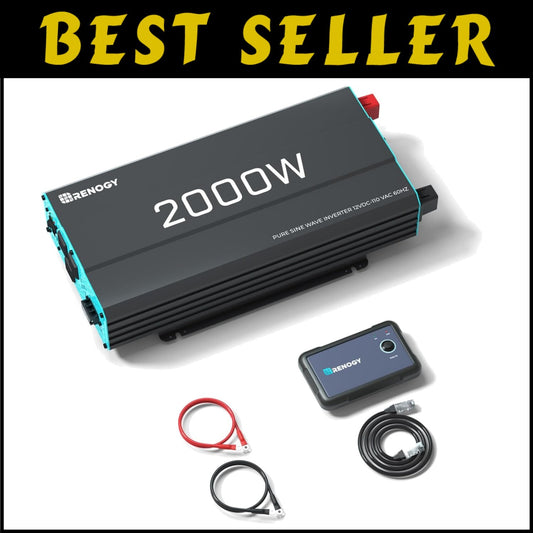 Powerful 2000W DC to AC Converter for Off-Grid Solar – USB & Remote Control