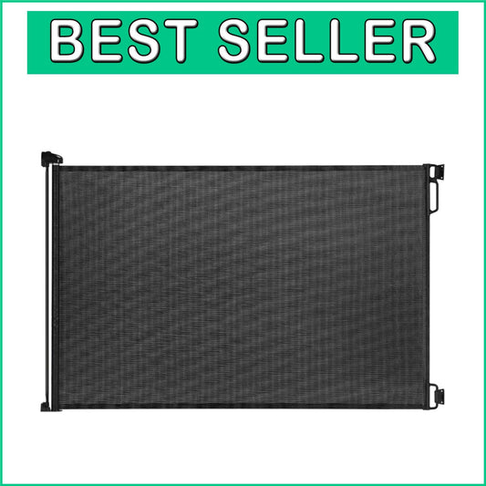 Durable 55'' Wide Retractable Safety Gate for Children & Pets - Easy to Install