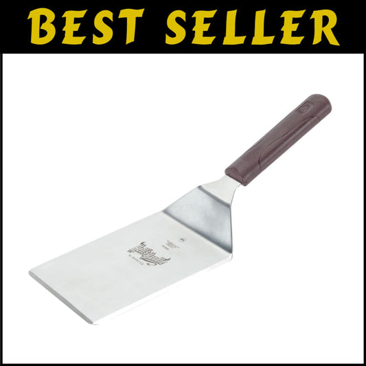 Mercer Hell's Handle Turner - 6'' x 5'' Heavy Duty Spatula for High-Heat Cooking
